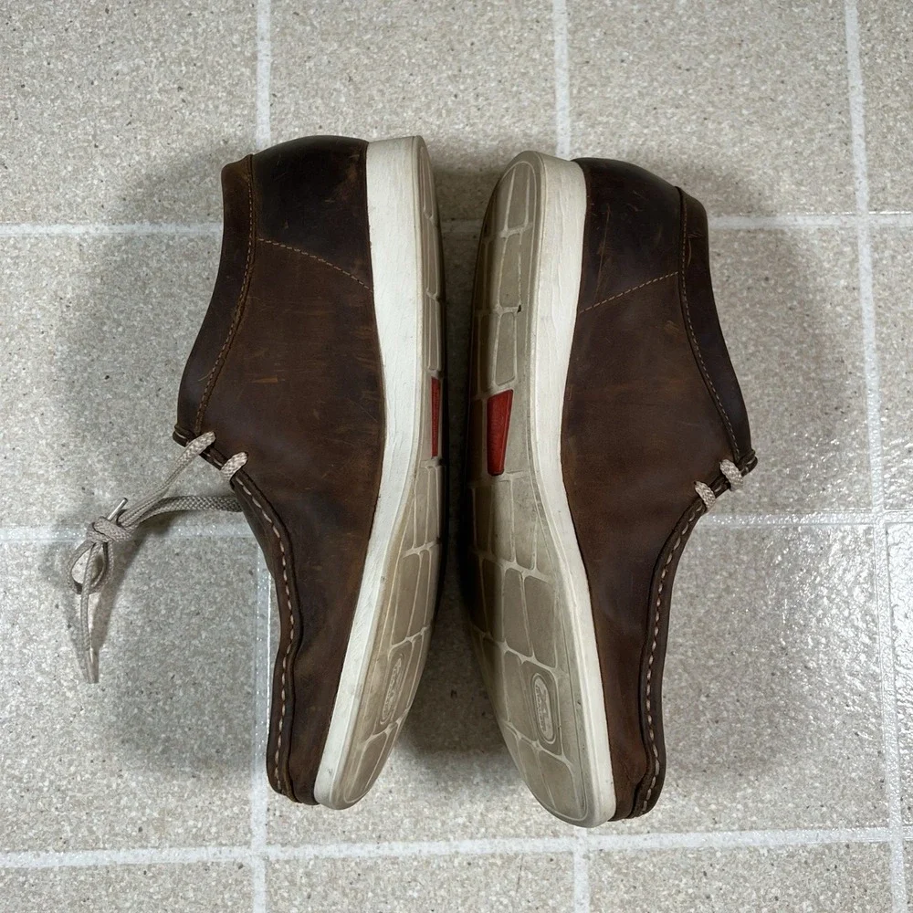 Clarks Originals Shoes Wallabee Mens 11 M Beeswax Brown Leather Moccasins Casual